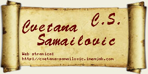 Cvetana Samailović vizit kartica